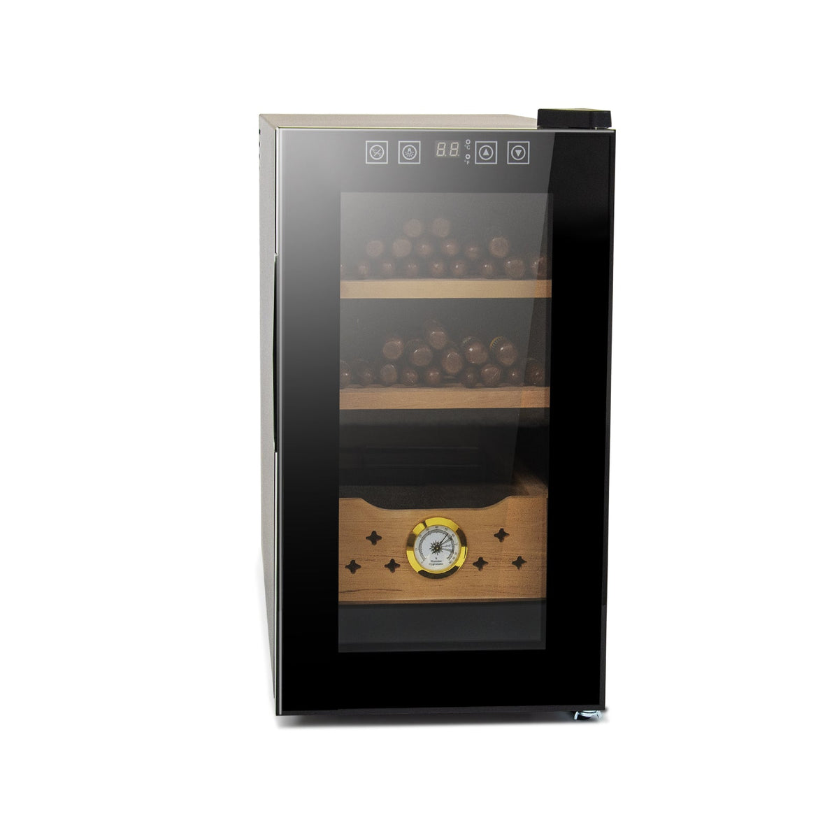 25L Electric Humidor, 150 Count Capacity Cigar Humidor Humidifier with Constant Temperature Controller, Cigar Humidor Box
