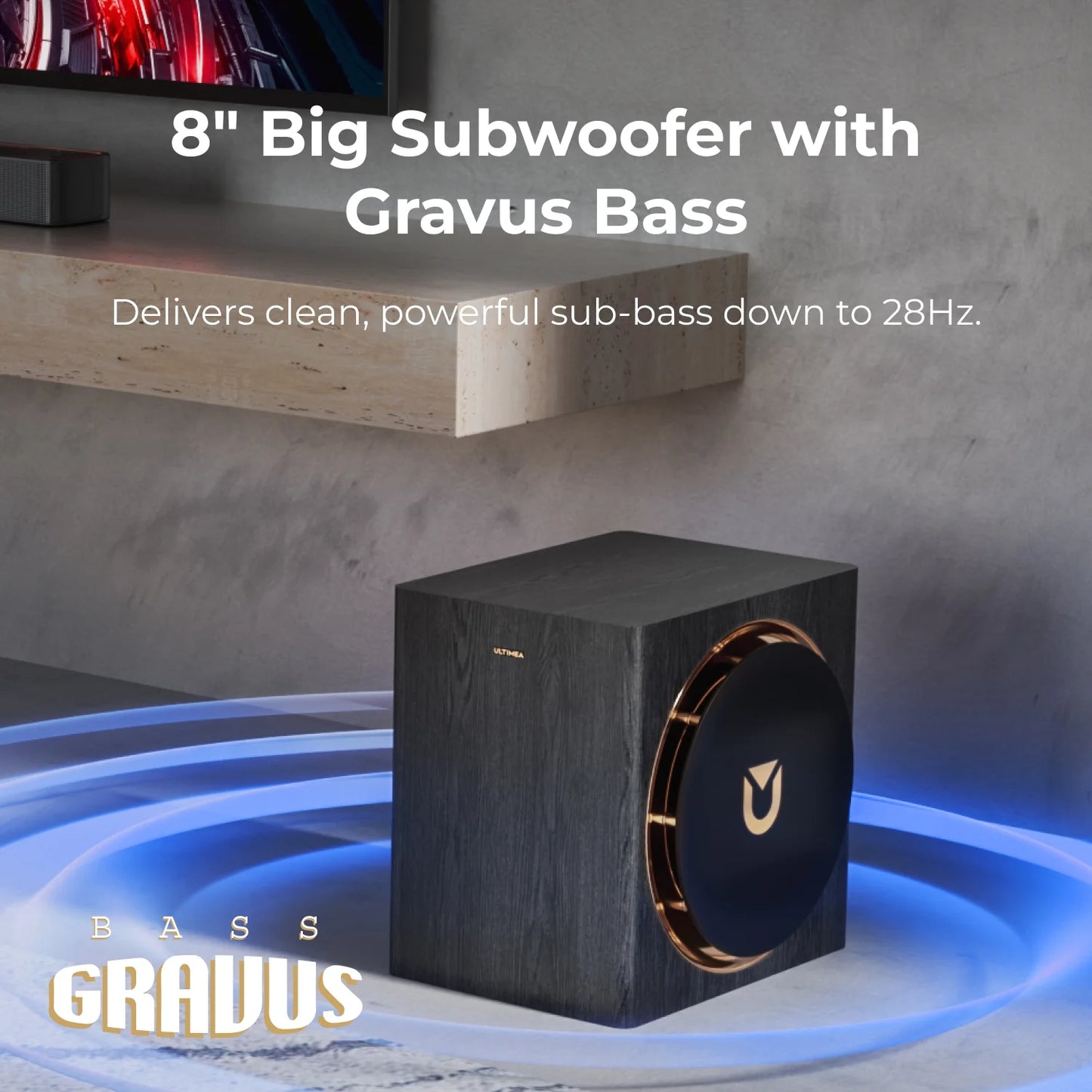 7.1.4Ch Sound Bar with Dolby Atmos, Surround Sound System for TV with 2 Surround Speakers, Sound Bar for Smart TV, Soundbar with Subwoofer for Home Theater, BT 5.4, HDMI Earc, Skywave Series