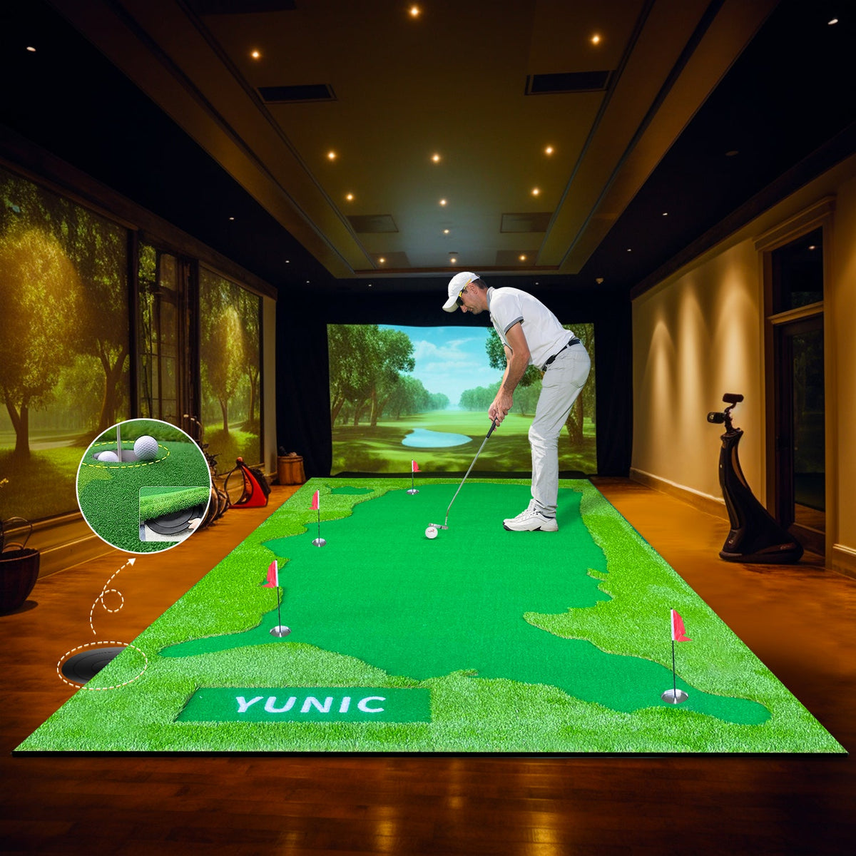 Golf Putting Green (16ft, Style US Map)