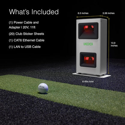 EYE MINI CORE Golf Launch Monitor & Simulator, 15 Ball Data Points, Near-Zero Latency, Works with Gspro, TGC19 & E6