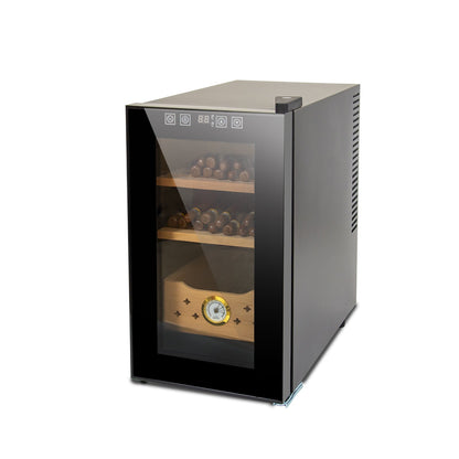 25L Electric Humidor, 150 Count Capacity Cigar Humidor Humidifier with Constant Temperature Controller, Cigar Humidor Box