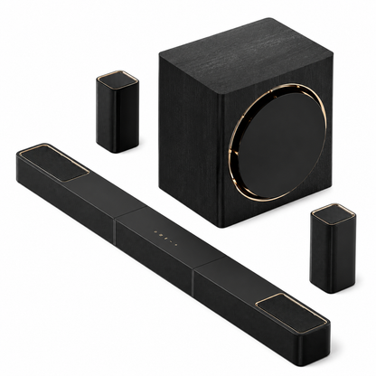 7.1.4Ch Sound Bar with Dolby Atmos, Surround Sound System for TV with 2 Surround Speakers, Sound Bar for Smart TV, Soundbar with Subwoofer for Home Theater, BT 5.4, HDMI Earc, Skywave Series
