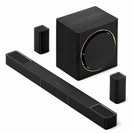 7.1.4Ch Sound Bar with Dolby Atmos, Surround Sound System for TV with 2 Surround Speakers, Sound Bar for Smart TV, Soundbar with Subwoofer for Home Theater, BT 5.4, HDMI Earc, Skywave Series