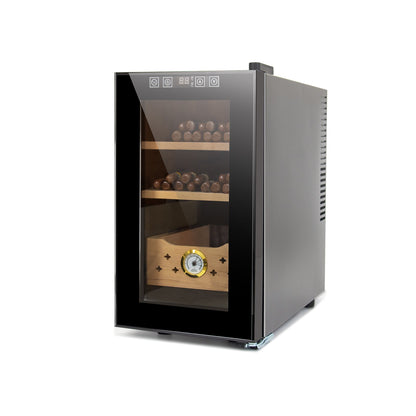 25L Electric Humidor, 150 Count Capacity Cigar Humidor Humidifier with Constant Temperature Controller, Cigar Humidor Box