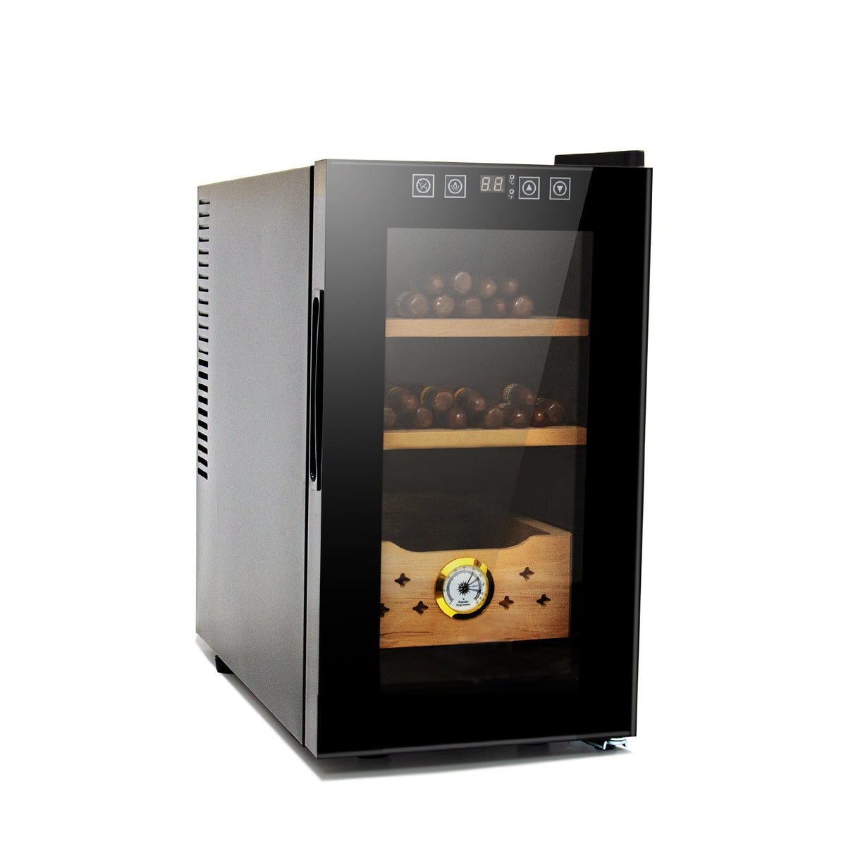 25L Electric Humidor, 150 Count Capacity Cigar Humidor Humidifier with Constant Temperature Controller, Cigar Humidor Box