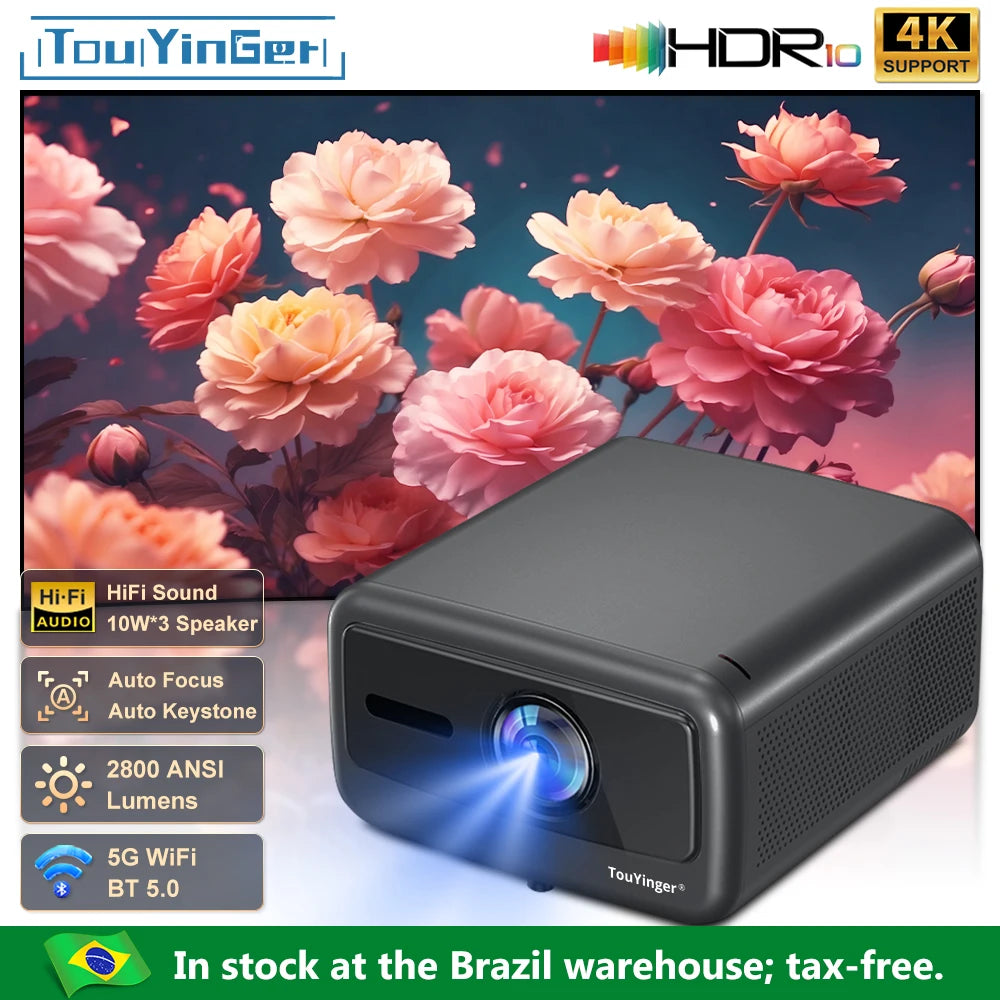 Q12W Pro 2800ANSI Full HD 4K Dual Screen Wifi Bluetooth Smart Home Theater Projector