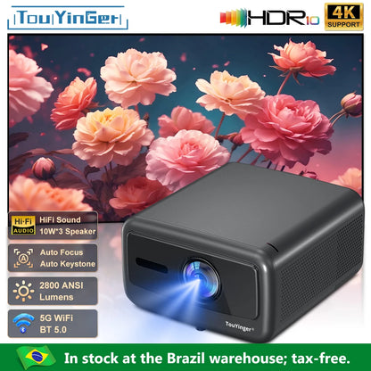 Q12W Pro 2800ANSI Full HD 4K Dual Screen Wifi Bluetooth Smart Home Theater Projector