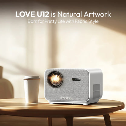LOVE U12 Full HD 1080P Projector 4K 800 ANSI Android Wifi 6 Auto Focus Home Theater Projectors for Movie Meeting Video