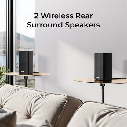 5.1.2Ch Sound Bar with Dolby Atmos, Surround Sound System for TV with 2 Surround Speakers, Sound Bar for Smart TV, Soundbar with Subwoofer for Home Theater, BT 5.4, HDMI Earc, Skywave Series
