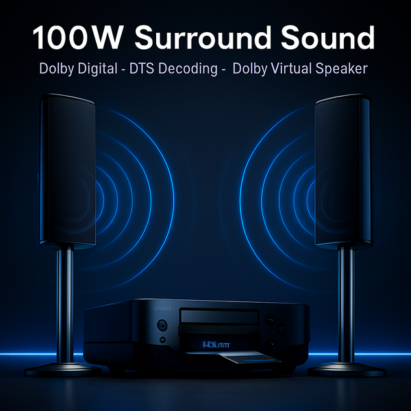 Denon S-302 DVD Home Entertainment System 2 Speaker Home Theater System WiFi 1080P