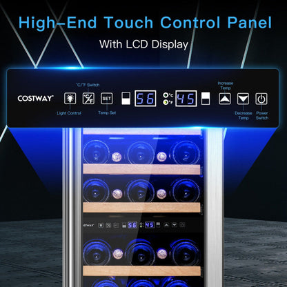 Dual-Zone 30-Bottle Wine Cooler